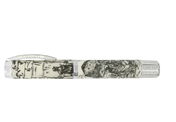 Visconti  Jewish Bible Silver Fountain Pen